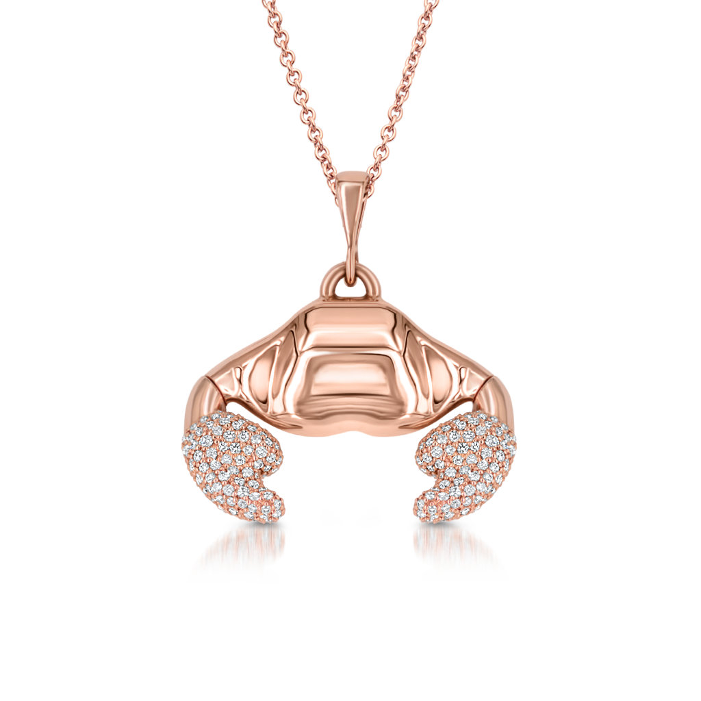 Crab Pendant with Diamonds - Pinner