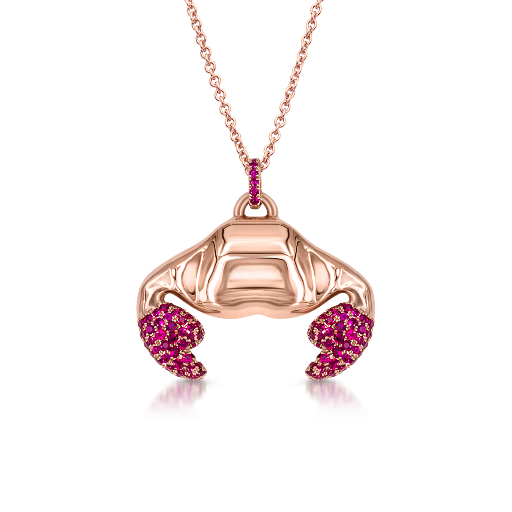 Crab Pendant with Rubies - Pinner