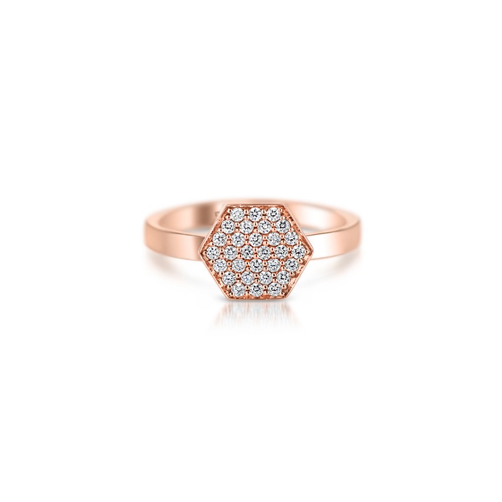 Sen Baby Signet with Diamonds -  Pinner