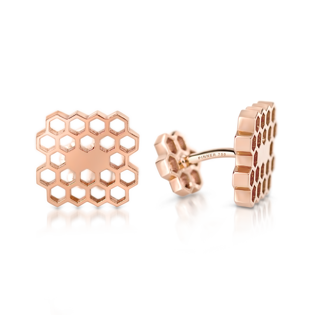 Honeycomb Cufflinks - Pinner
