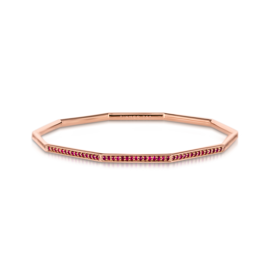 Sen Bangle with Rubies -  Pinner