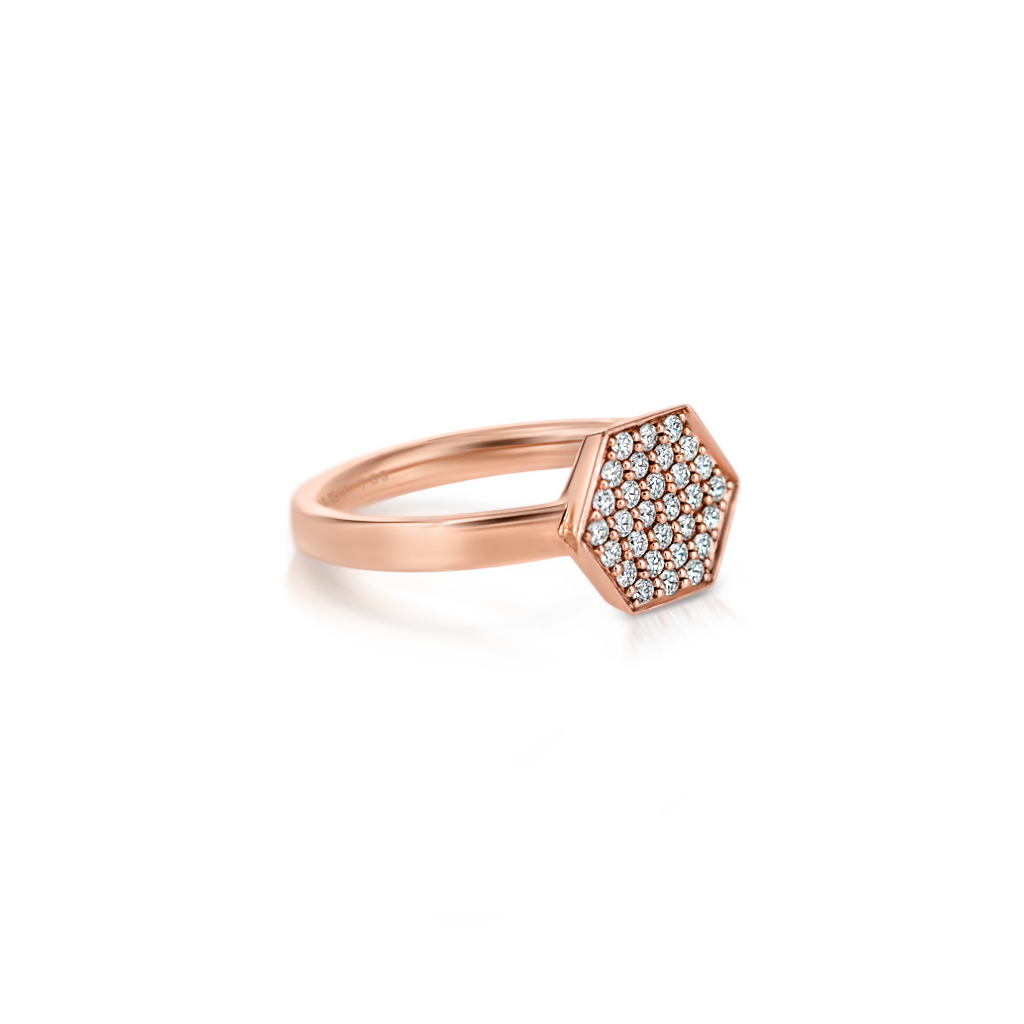 Sen Baby Signet with Diamonds -  Pinner