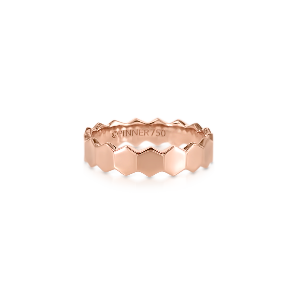 Honeycomb Solid Ring -  Pinner