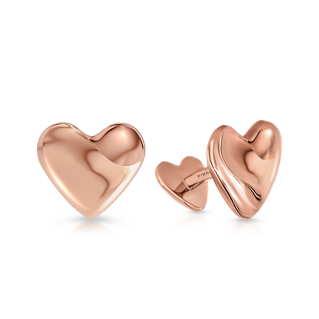Love Heart Cufflinks -  Pinner