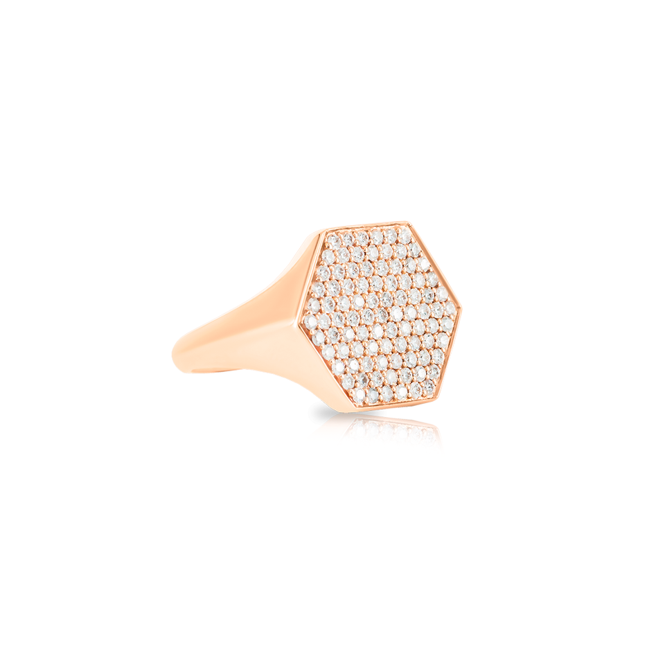 Sen Signet with Diamonds -  Pinner